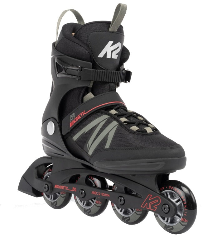 K2 Kinetic 80 Pro XT Skates - Black/Grey – Slick's Skate Store