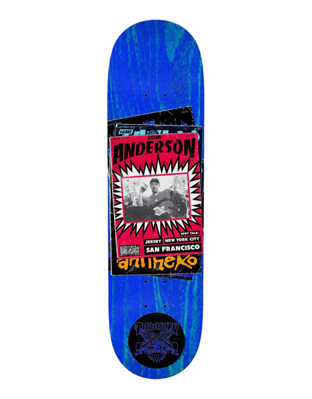 Anti Hero X Thrasher Collab B.A Skateboard Deck - 9"