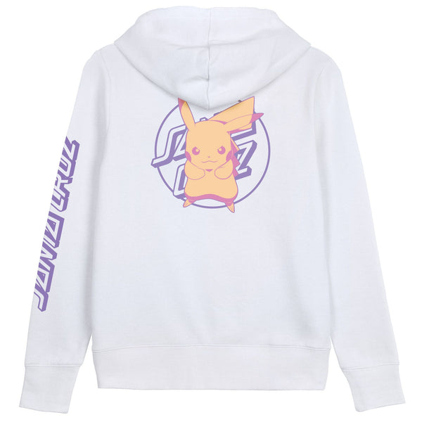 Santa Cruz X Pokemon Pikachu Dot Womens Hoodie White Slick s Skate Store