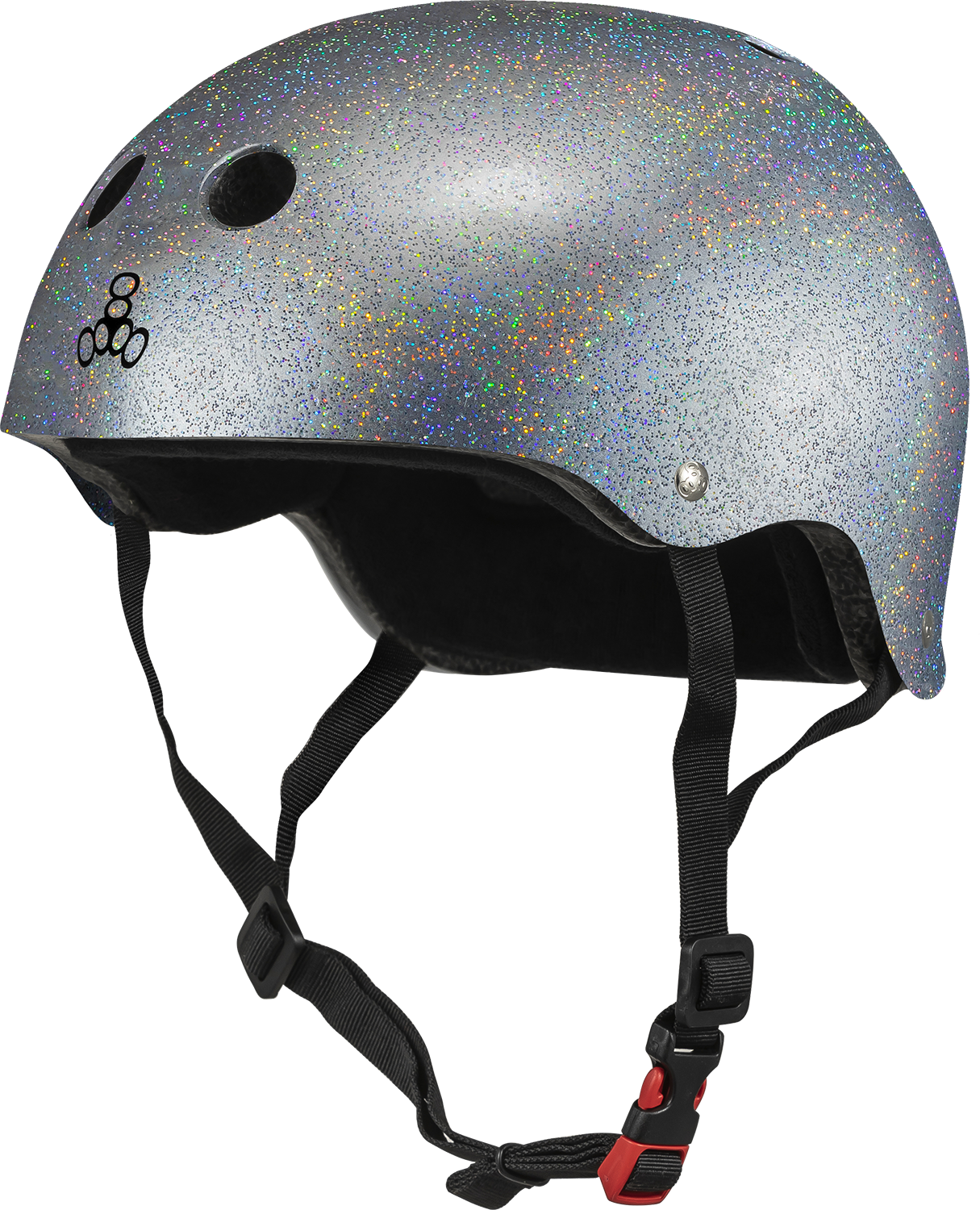 Triple 8 Sweatsaver Helmet - Glitter Silver