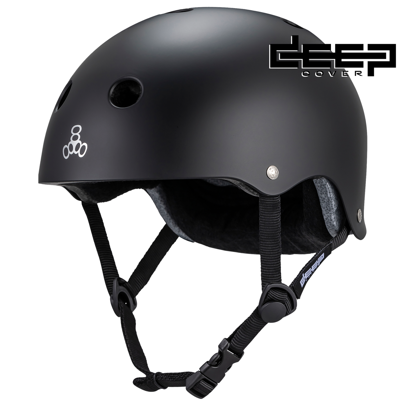 Triple 8 Deep Cover Helmet -  Black