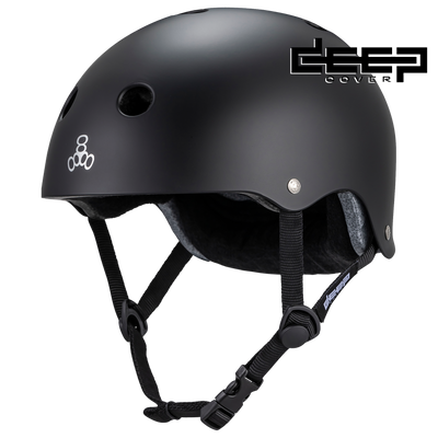 Triple 8 Deep Cover Helmet -  Black