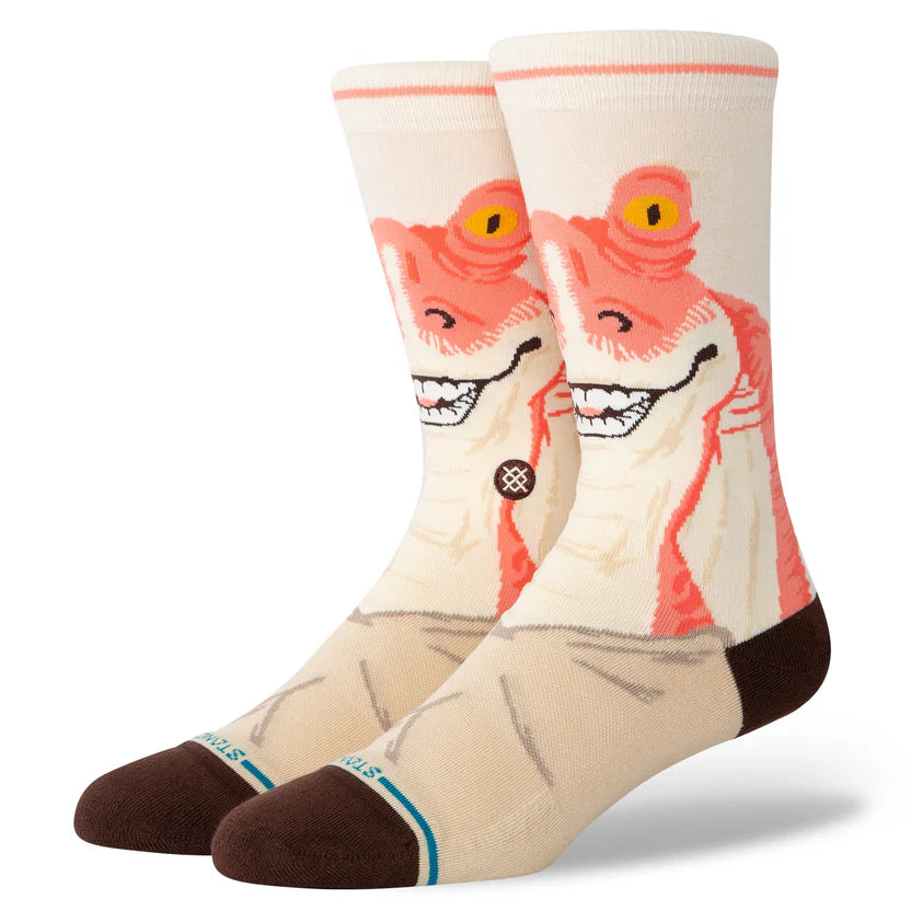 Stance Jar Jar Crew Socks - Vintage White