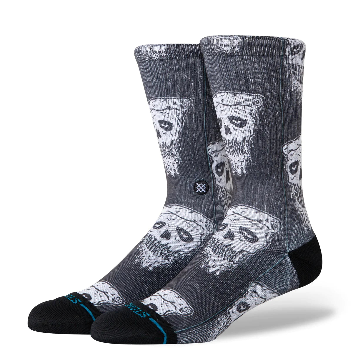 Chaussettes Stance Pizza Face Crew noires