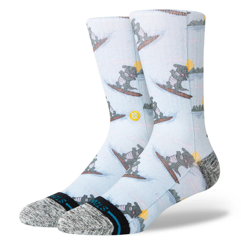 Stance Later Gator Crew Socks - Light Blue