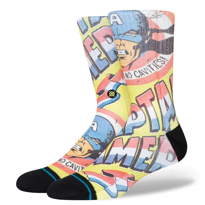 Chaussettes Stance No Cavities Crew - Jaune