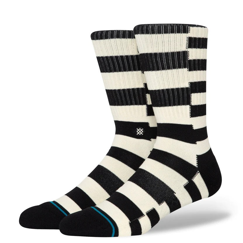 Chaussettes Stance Spyke Crew - Noir/Blanc