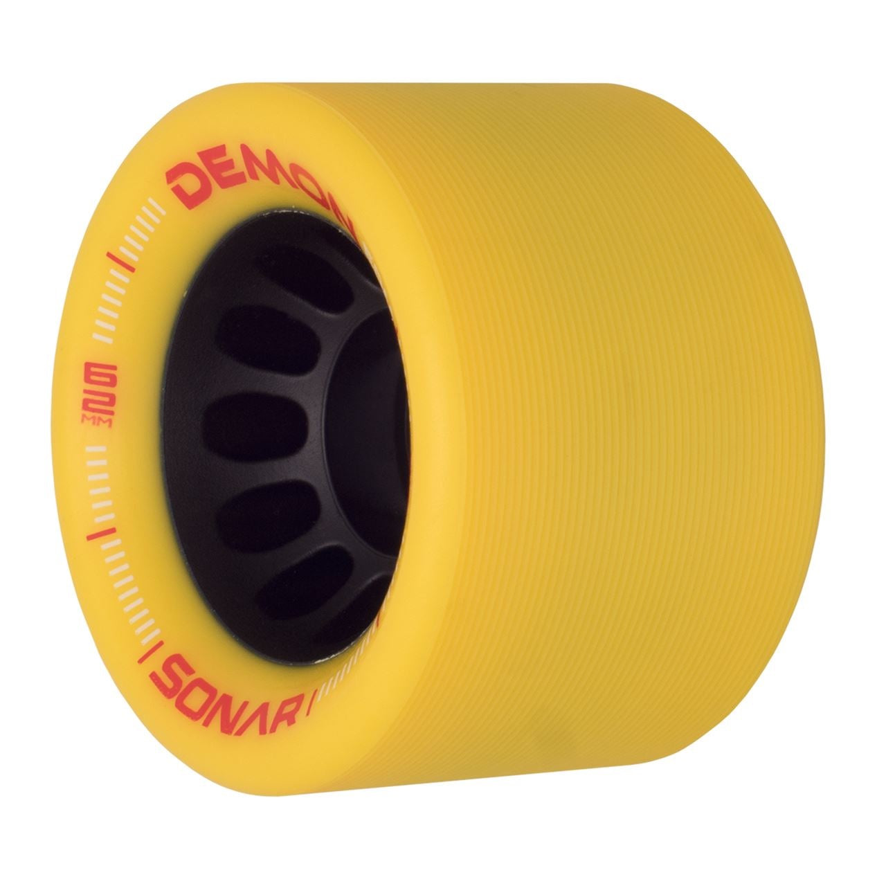 Sonar Demon EDM Ruedas para patines amarillas 62 mm 95a - Juego de 4