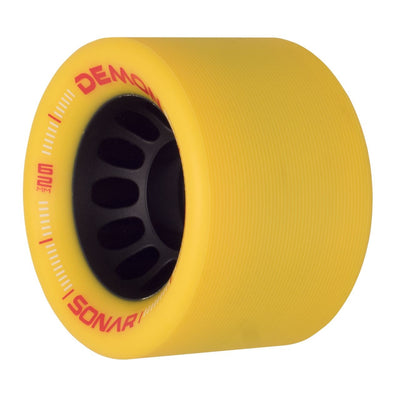 Sonar Demon EDM Ruedas para patines amarillas 62 mm 95a - Juego de 4