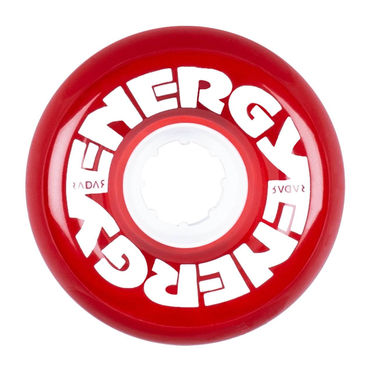 Radar Energy Wheels Clear Red 65mm 78a - Set of 4