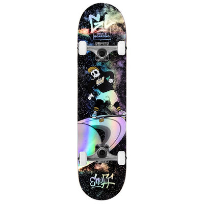 Enuff Skully Hologram Black Skateboard - 7.75"