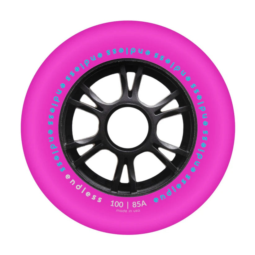 Endless Neon Pink 100mm Wheels - Set of 4