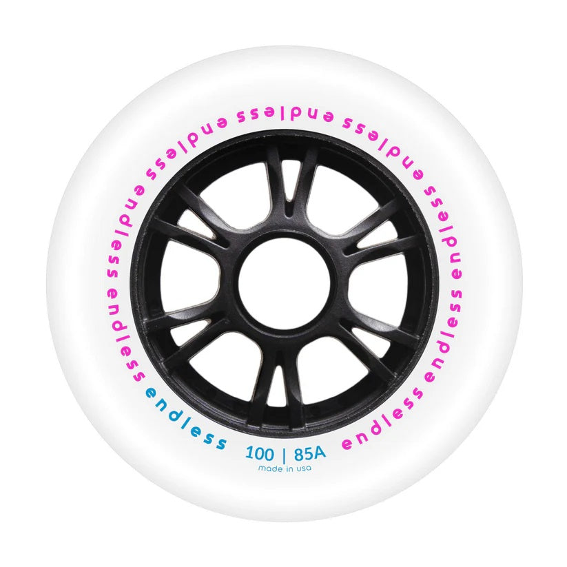 Endless White 100mm Wheels - Set of 4