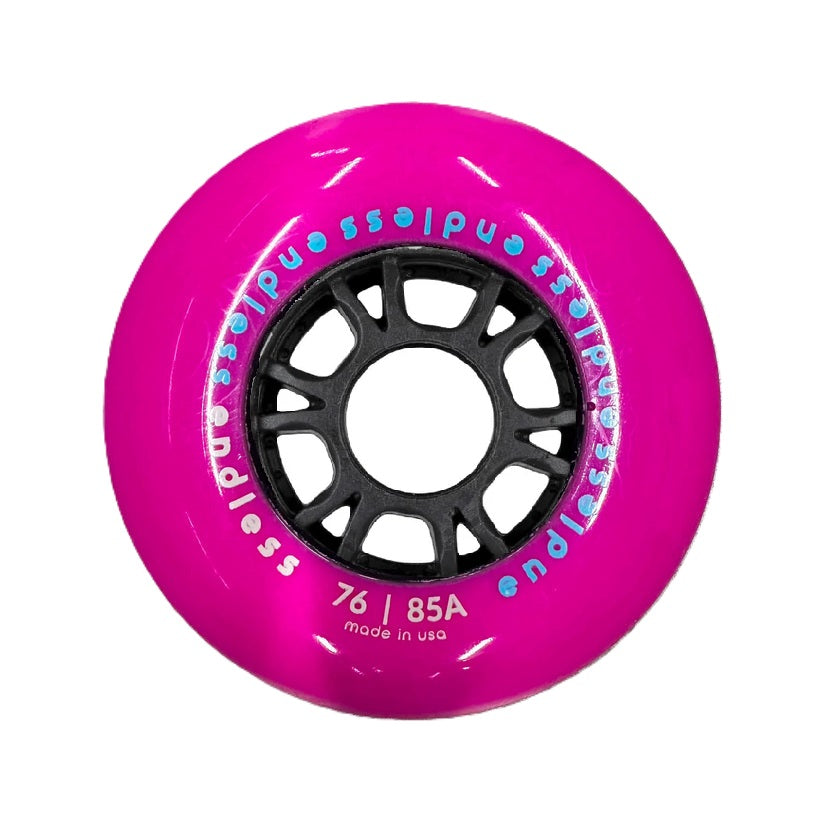 Endless Neon Pink 76mm Wheels - Set of 4