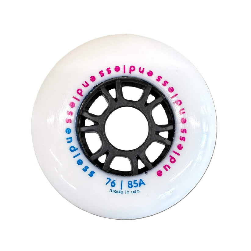 Endless White 76mm Wheels - Set of 4