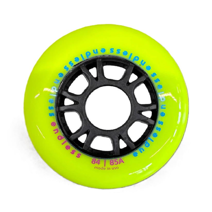 Endless Neon Yellow 84mm Wheels - Set of 4