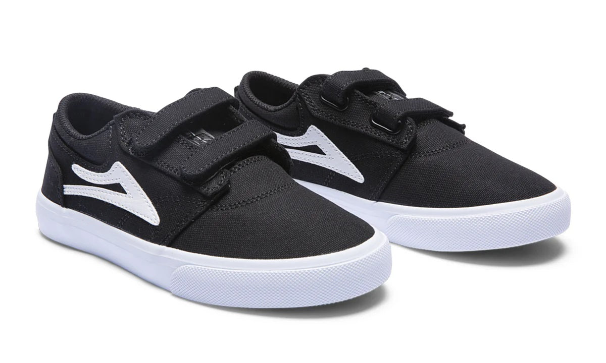 Lakai Griffin Kids Canvas Skate Shoes - Black