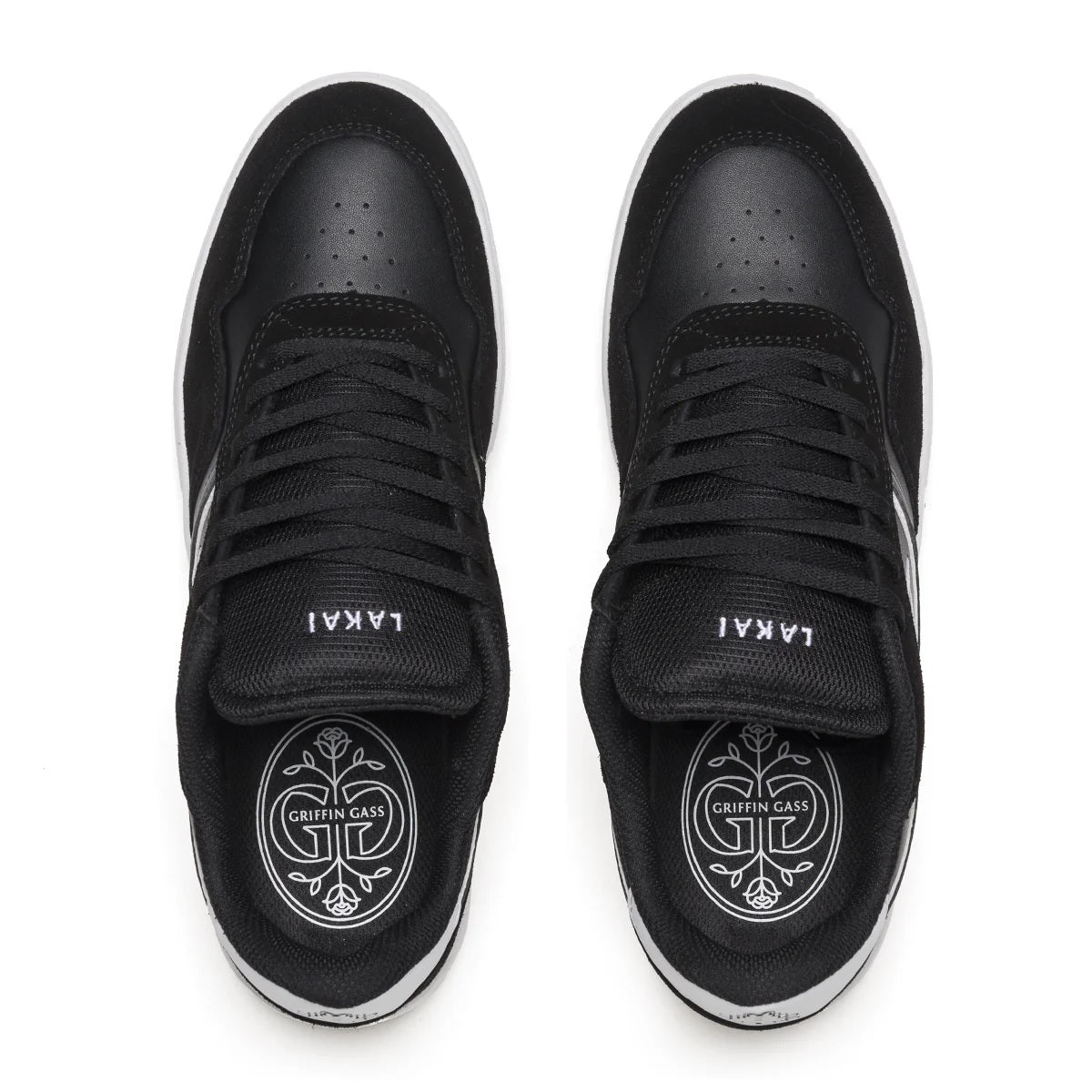 Lakai Terrace Skate Shoes - Black Suede