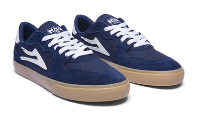 Lakai York Skate Shoes - Navy/Gum Suede