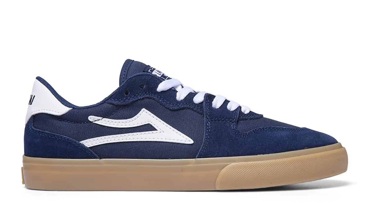 Lakai York Skate Shoes - Navy/Gum Suede