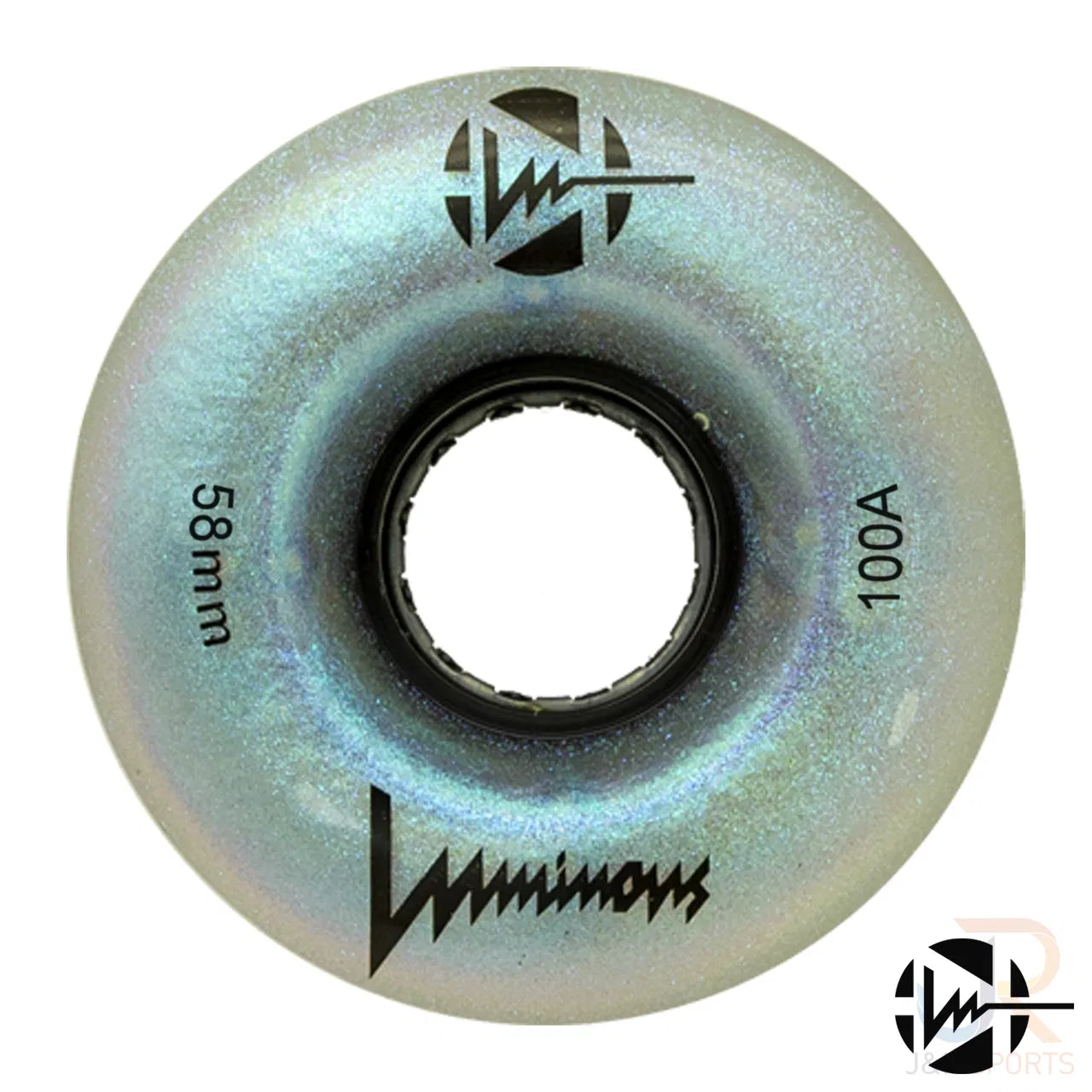 Luminous Light Up Quad Wheels Black Pearl 58mm 100a - 4 Pack