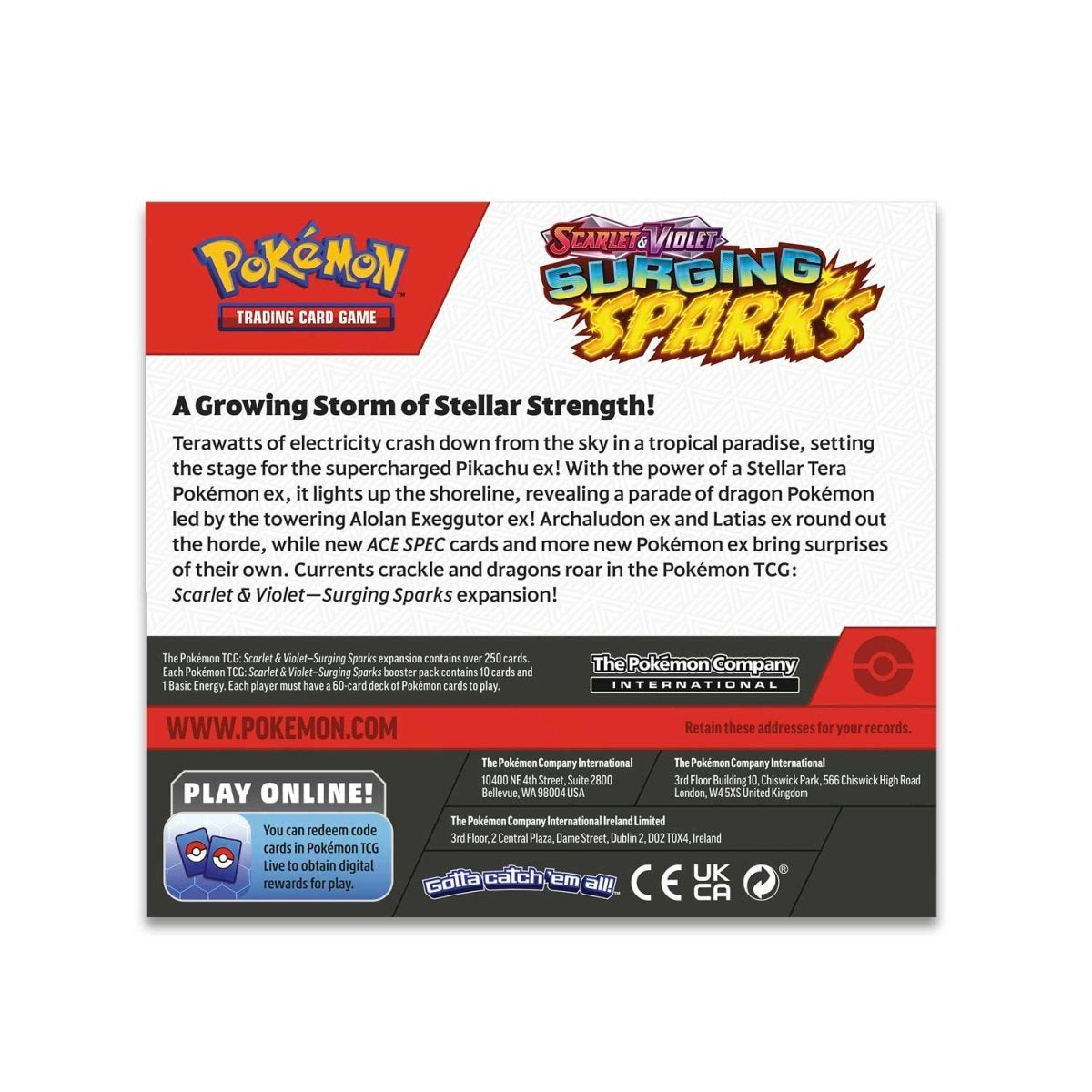 Pokémon TCG: Scarlet & Violet - Surging Sparks Booster Display Box