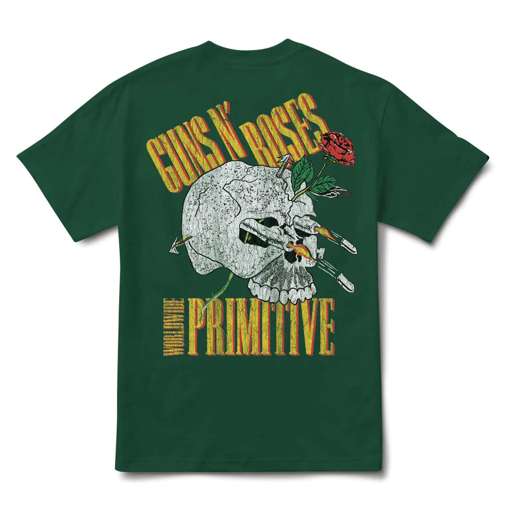 T-Shirt Primitive X Guns N' Roses Nightrain - Vert Forêt