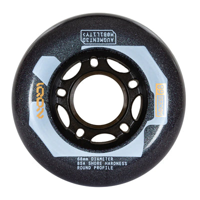 Iqon Access Dark Grey Wheels 68mm 85a - Set of 4