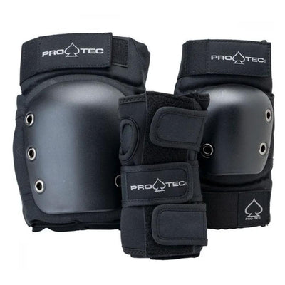 Pro-Tec Street Adult 3 Pack Pad Set Open - Black