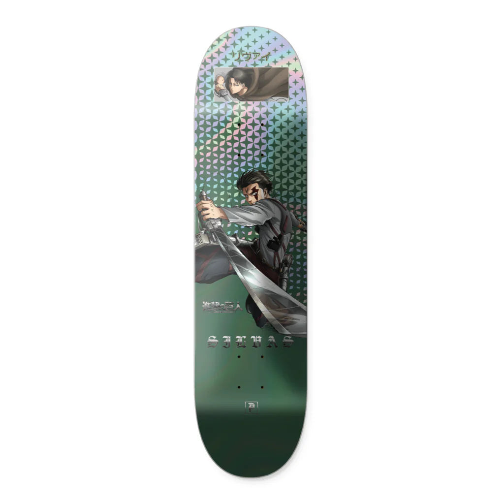 Primitive X Attack On Titan Levi Silvas Skateboard Deck - 8.125"
