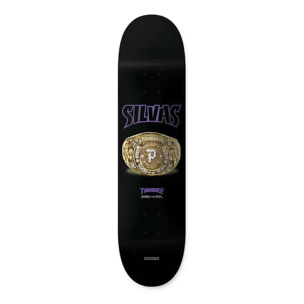 Primitive Silvas SOTY Black Skateboard Deck - 8.25"