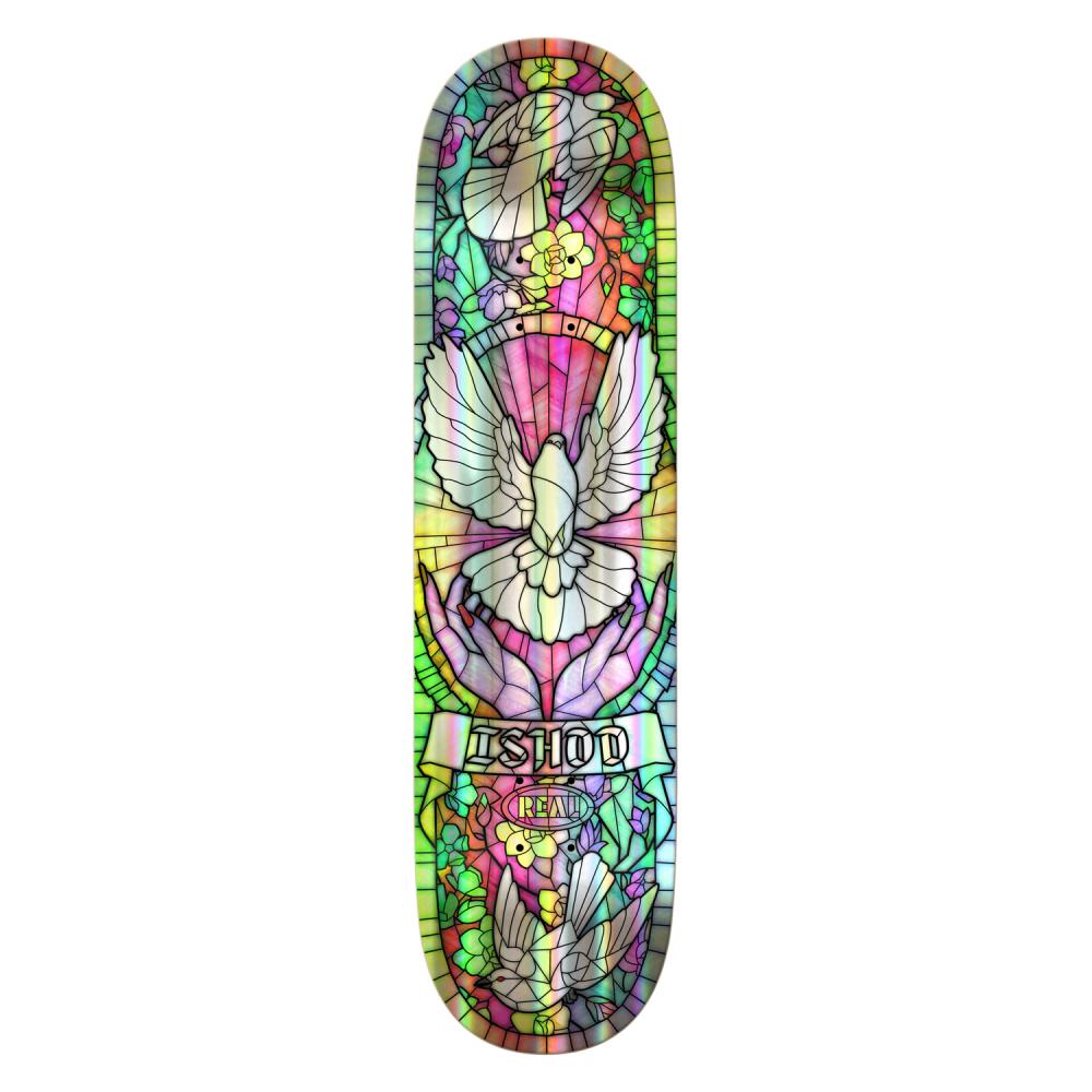 Real Ishod Cathedral Easy Rider Holo Rainbow Foil Skateboard Deck - 8.25"