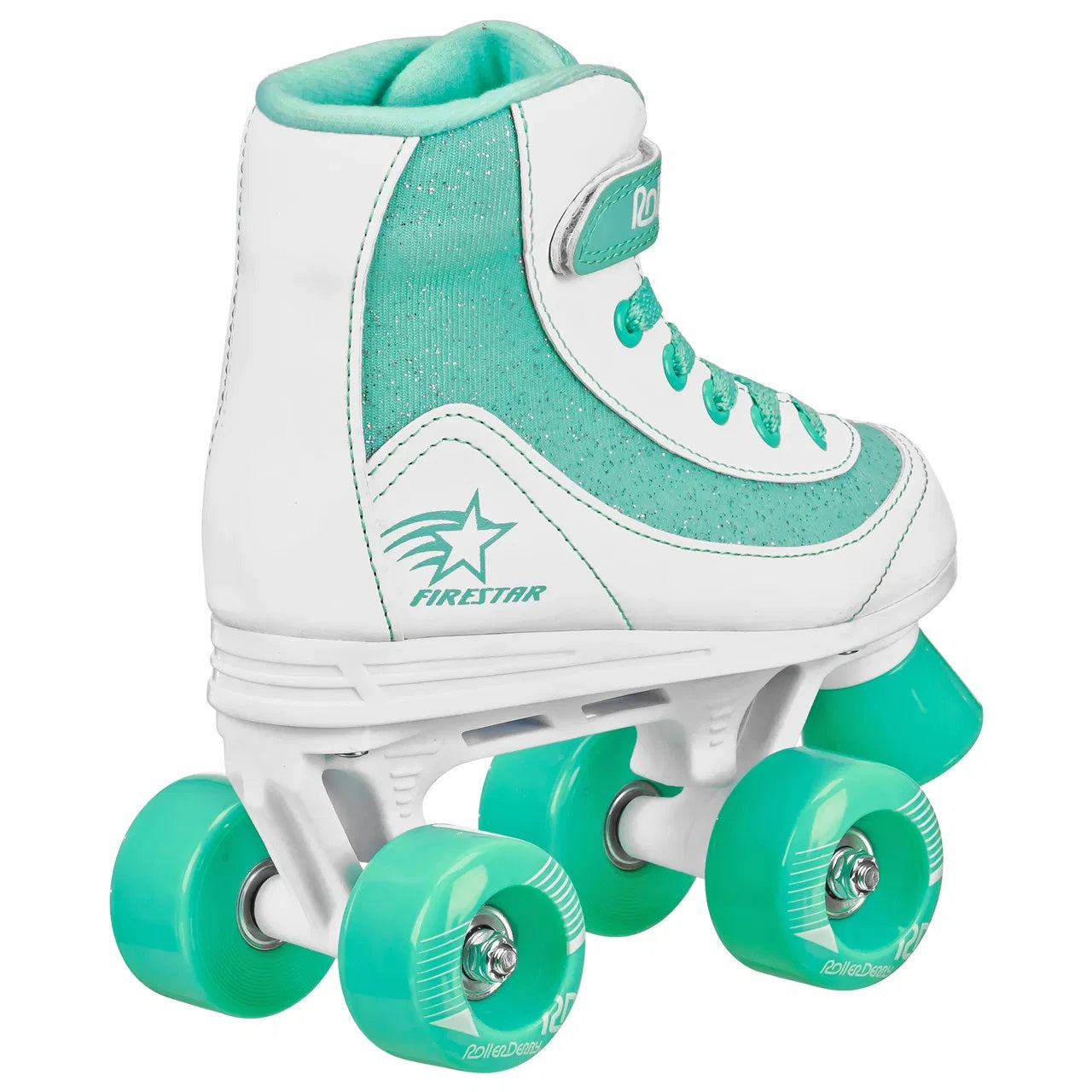 Roller Derby FireStar V2 Kids Roller Skates - White/Teal