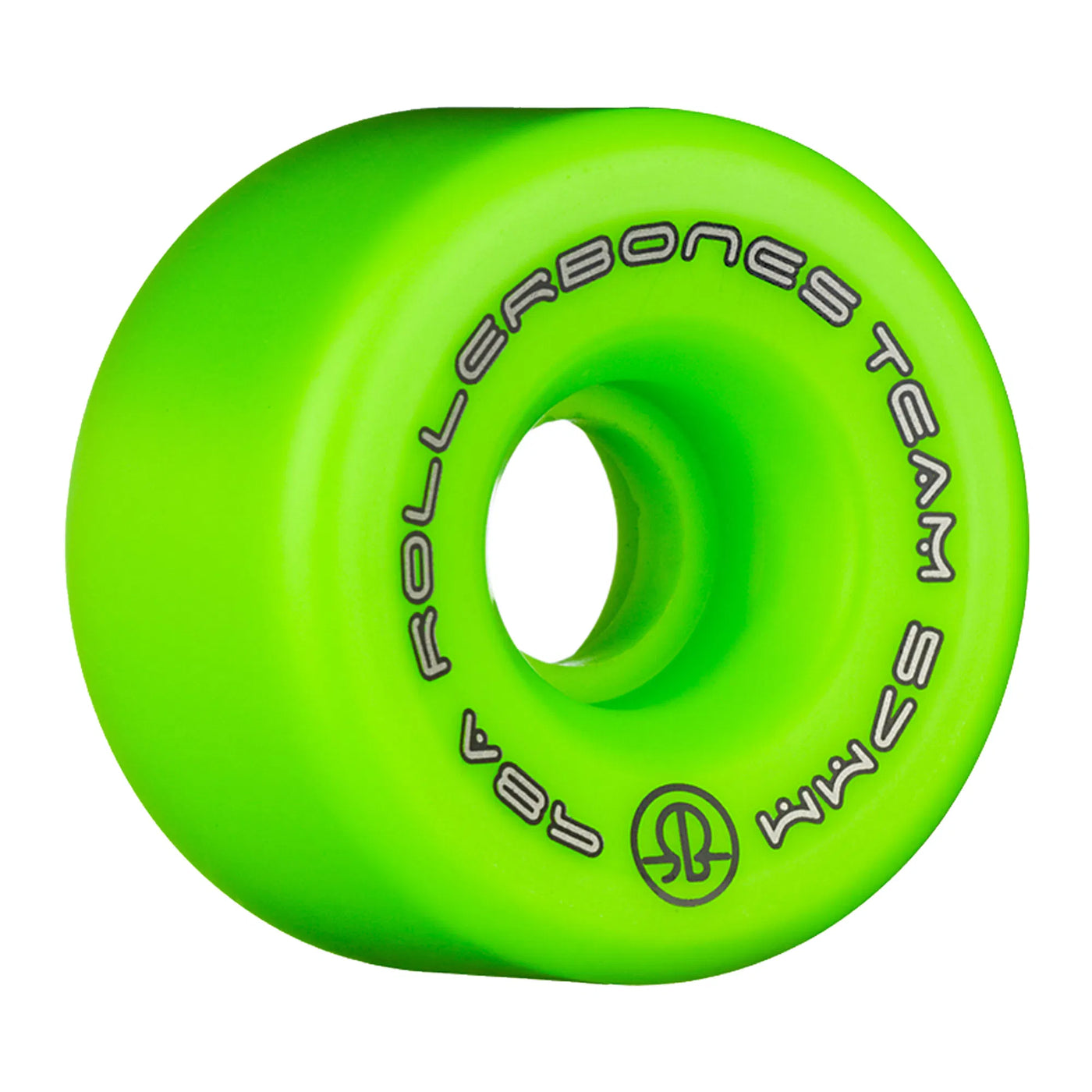 Rollerbones Team Logo Wheels Green 57mm 98a - Set of 8