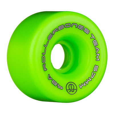 Rollerbones Team Logo Wheels Green 57mm 98a - Set of 8