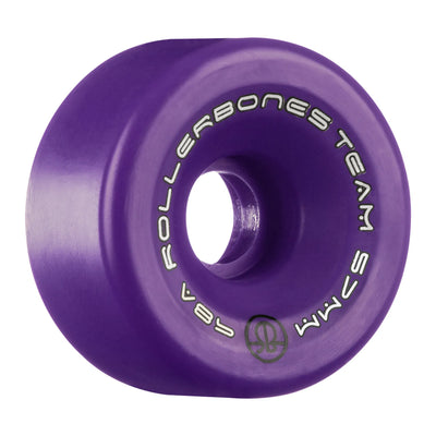 Rollerbones Team Logo Wheels Purple 57mm 98a - Set of 8