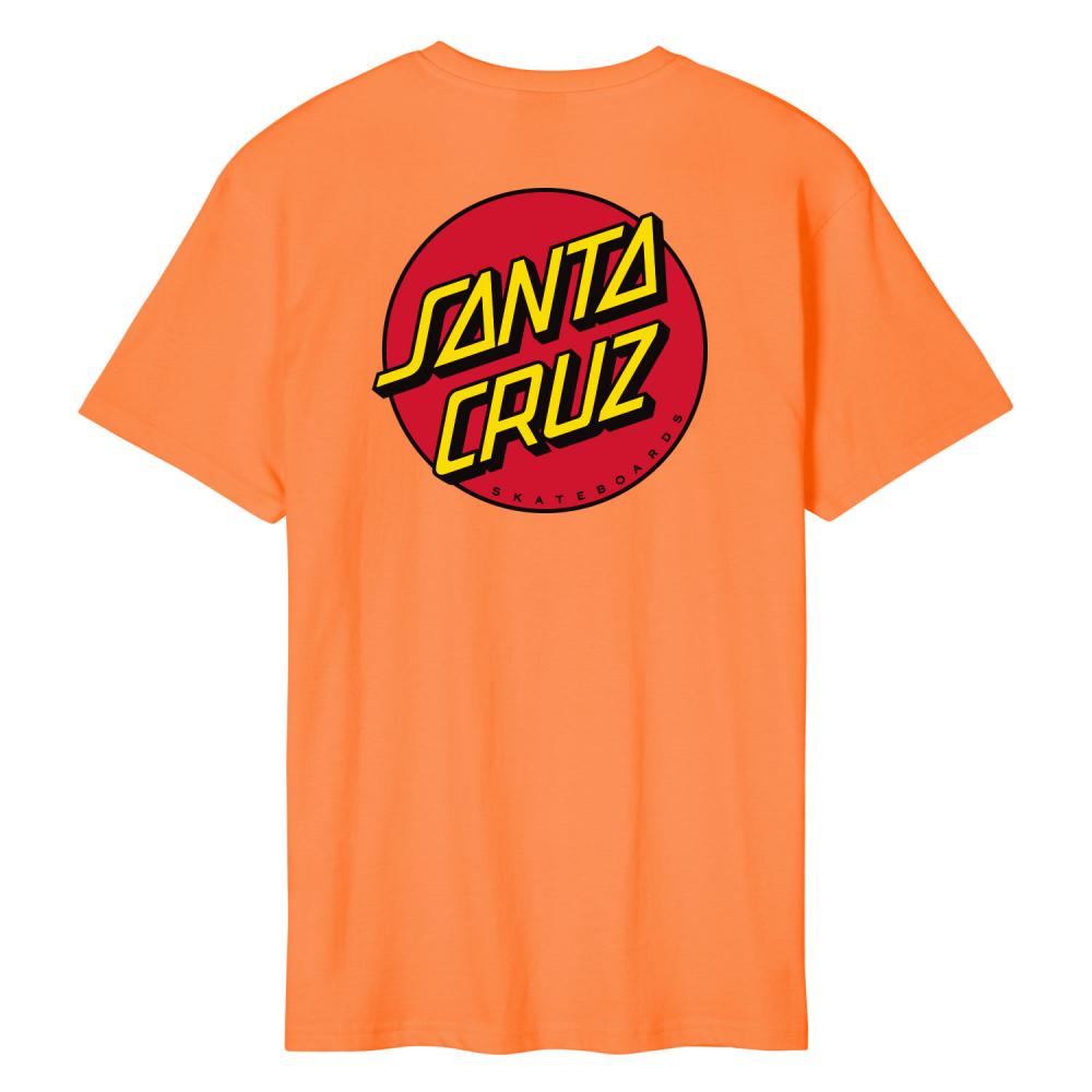 Santa Cruz Classic Dot Chest T Shirt - Washed Apricot