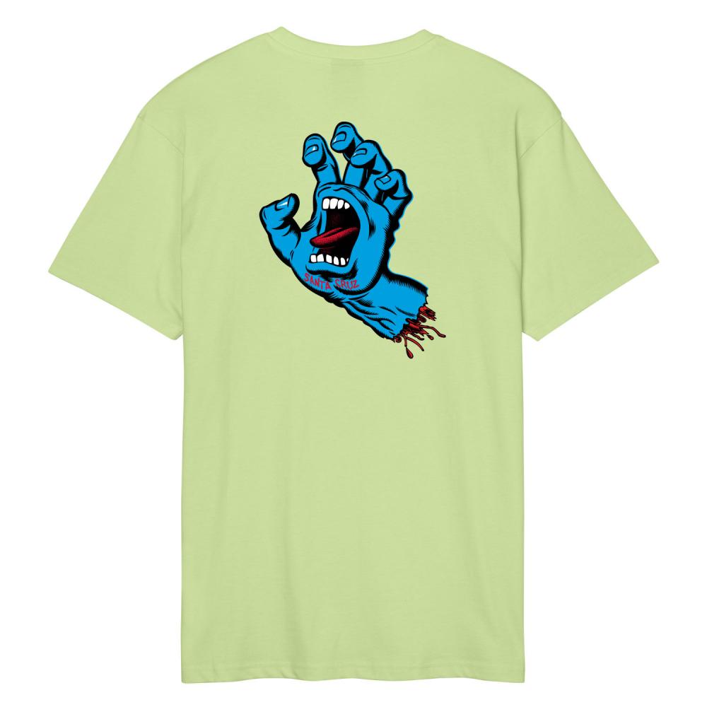 Santa Cruz Screaming Hand Chest T Shirt - Matcha