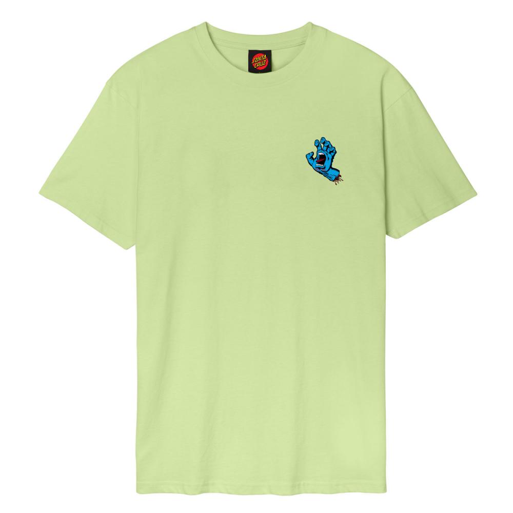 Santa Cruz Screaming Hand Chest T Shirt - Matcha