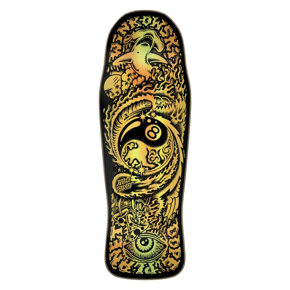 Santa Cruz Winkowski Dope Planet Black/Gold Skateboard Deck - 10.34"