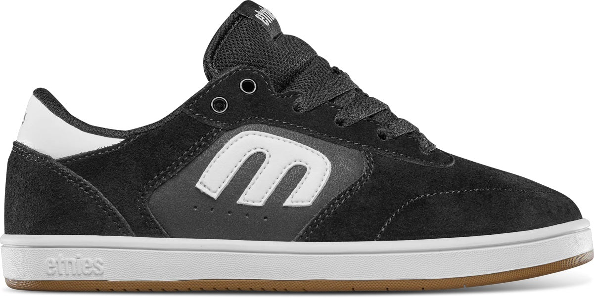 Etnies Windrow Kids Skate Shoes - Black/White/Gum