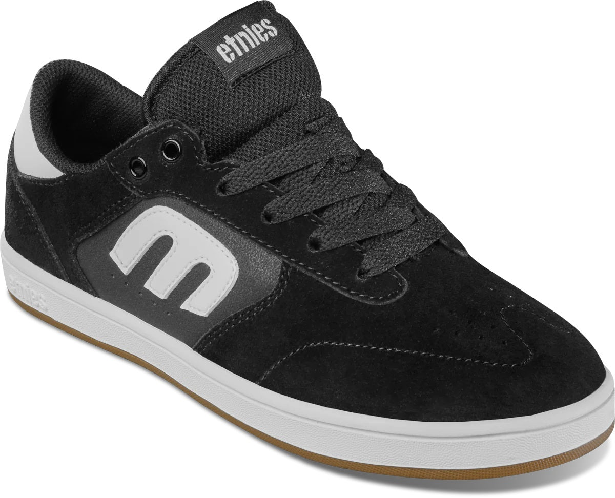 Etnies Windrow Kids Skate Shoes - Black/White/Gum