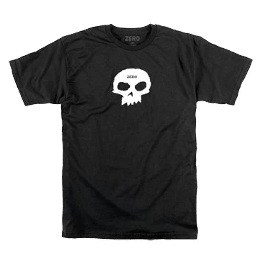 Zero Single Skull T Shirt - Black