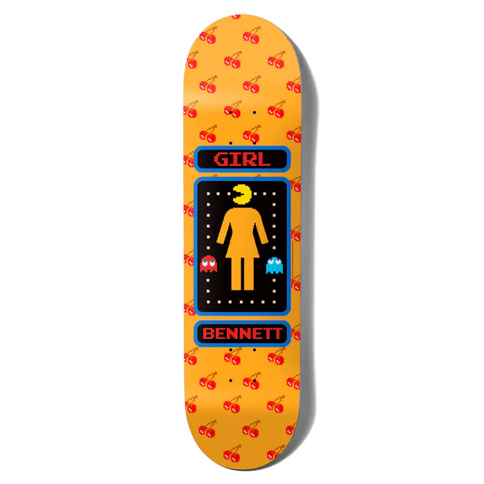 Girl Pac-Man Bennett Skateboard Deck - 8.25"