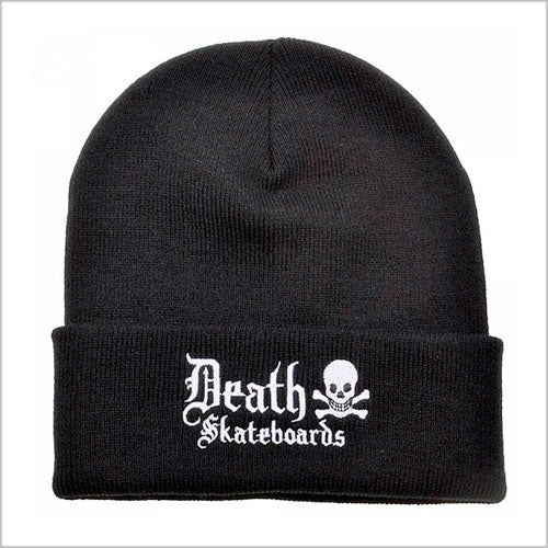 Death Old English Beanie - Black