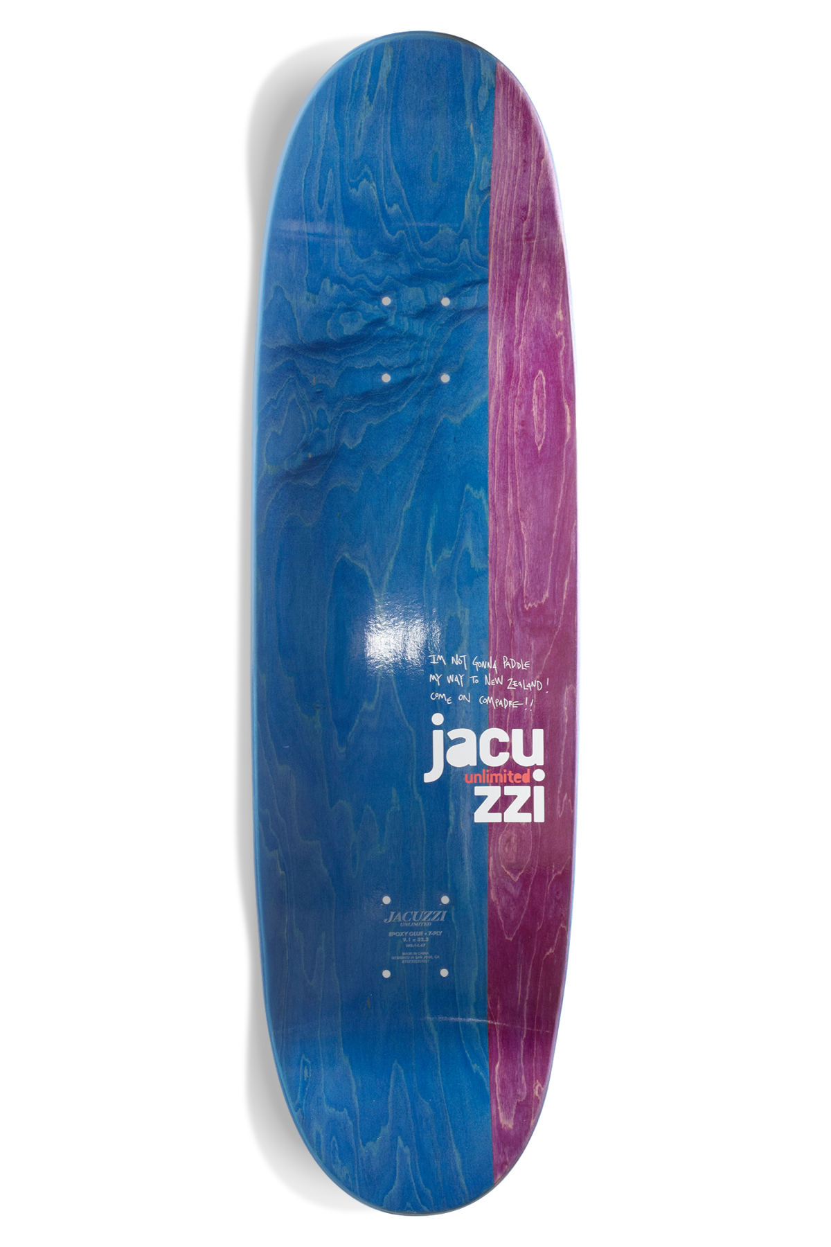 Jacuzzi Unlimited Jackson Pilz Carried Away Ex7 Skateboard Deck - 9.13"