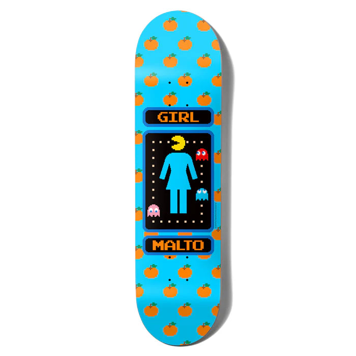 Girl Pac-Man Malto Skateboard Deck - 8.5"