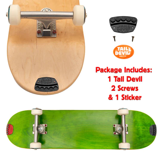 Plaque d'allumage de skateboard Tail Devil - Rouge