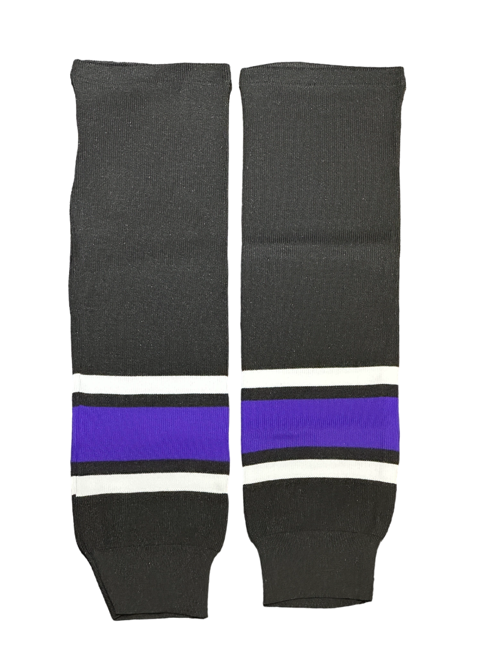 Ventronic Acrylic Hockey Socks - Black/White/Purple