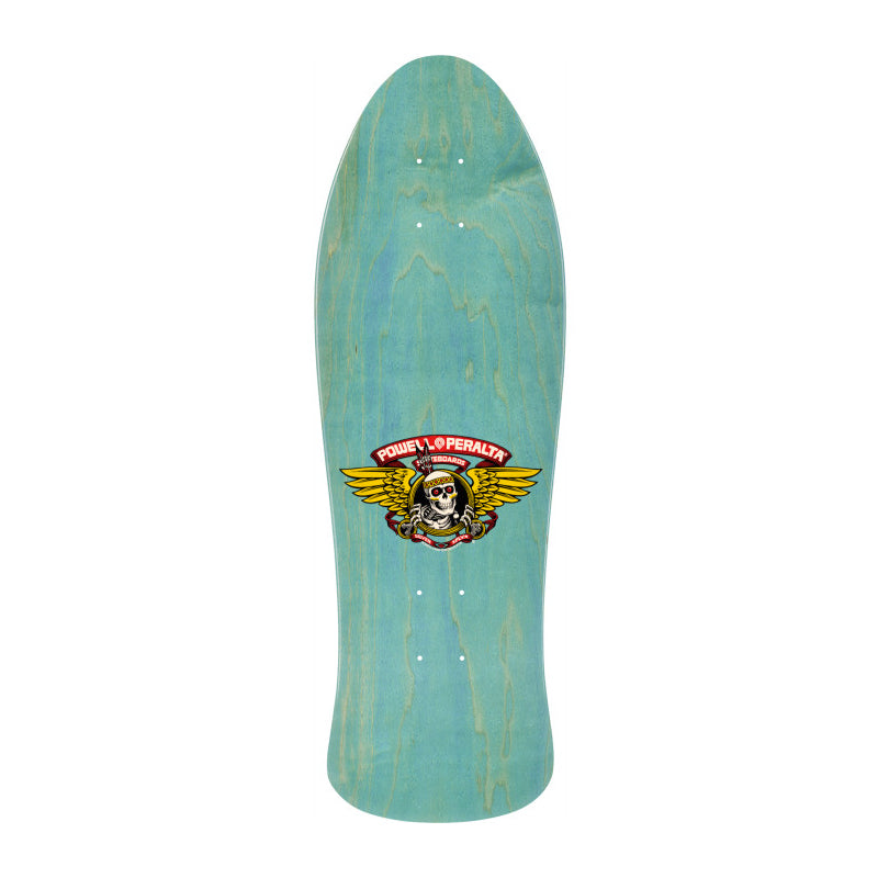 Powell Peralta Steve Saiz Totem Blue Stain Skateboard Deck - 10"